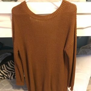 Open- Back Knit Sweater